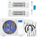 30,000 BTU 2 Zone Ceiling Cassette Ductless Air Conditioner and Heat Pump A14364