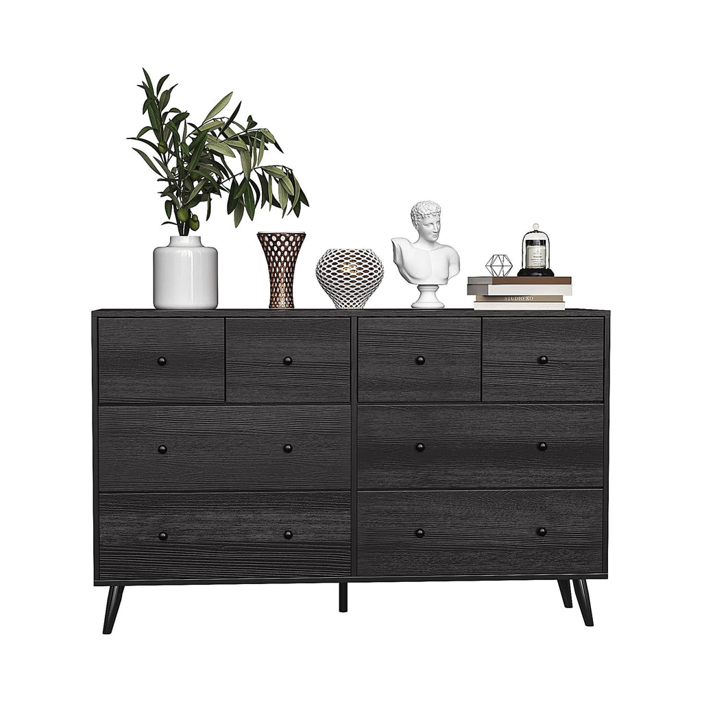 Black 8 Drawer Dresser C53562
