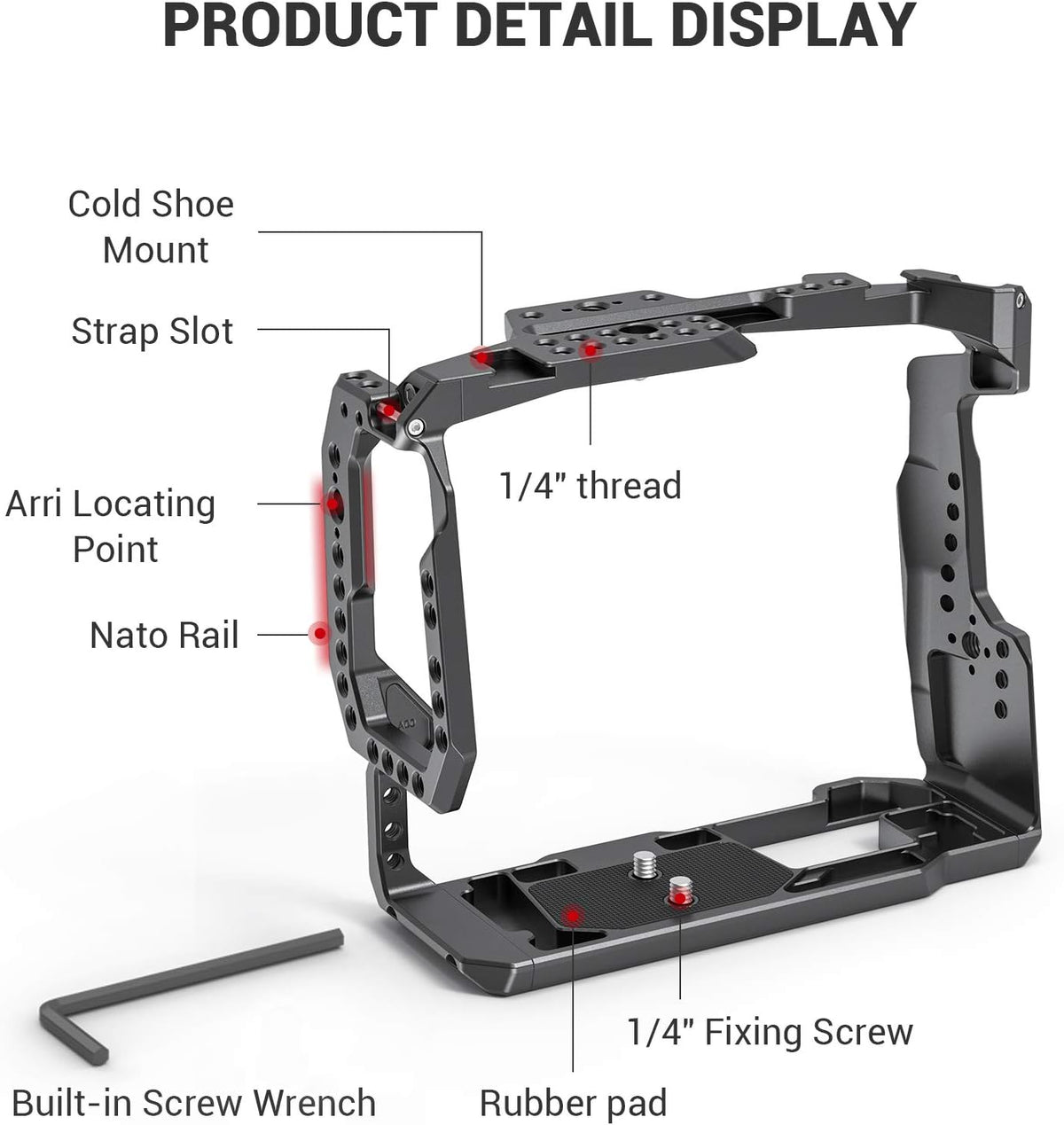Camera Cage with Battery Grip Y5746