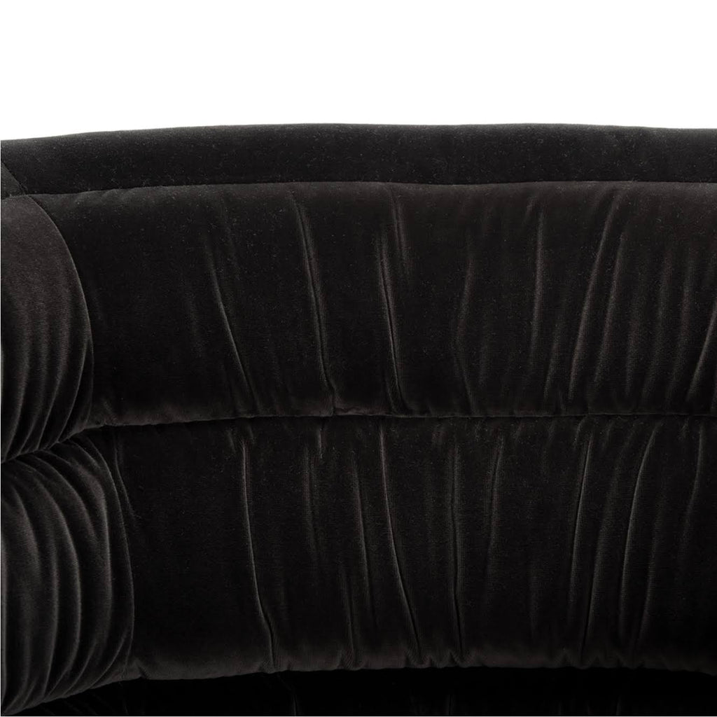 Almond Velvet Swivel Tub Chair C78103