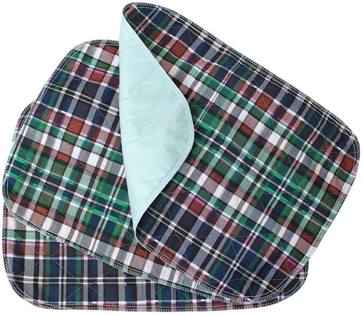 Plaid Small Washable Chair Pad Bed Pad 17x24 M88413