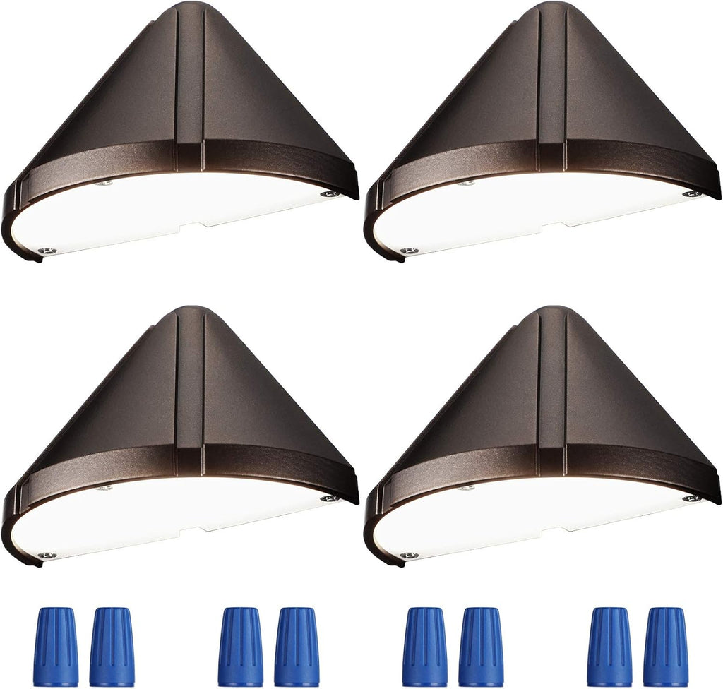 Pack of 4 LED Low Voltage Deck Lights, 4000K Cool White, Aluminum Housing V10995