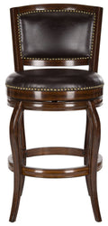Espresso Brown Swivel Bar Stool N517
