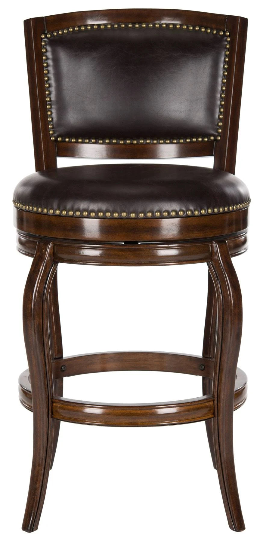 Espresso Brown Swivel Bar Stool N517