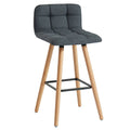 Black Counter Stool Set of 2 L36830