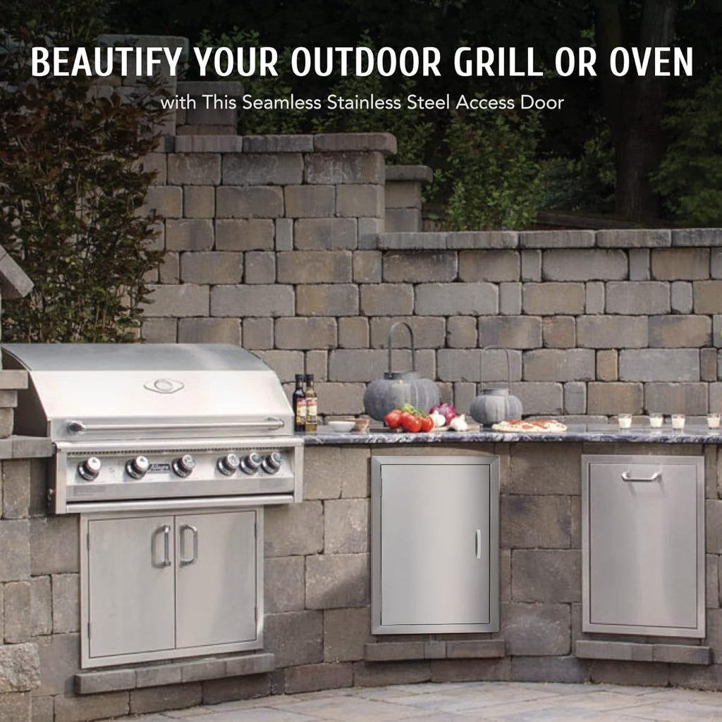 Outdoor Kitchen Doors, 304 Stainless Steel Built in Single Access Doors (17 x 24) O7969