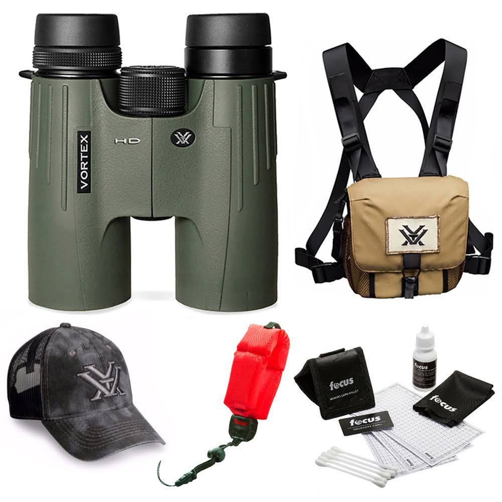 8x42 Roof Prism Binocular with GlassPak Harness Bundle J7409