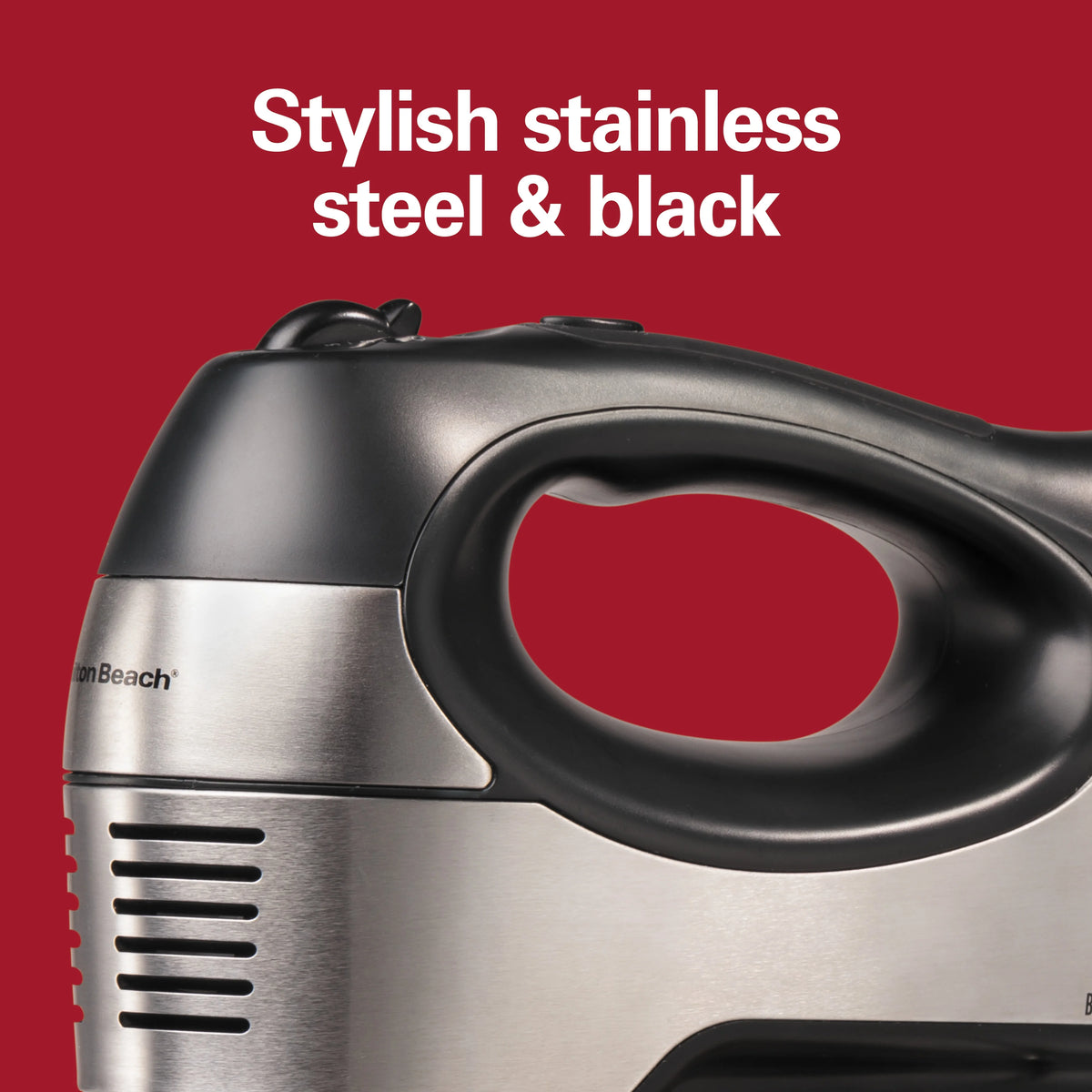 6 Speed Hand Mixer, Stainless Steel, 5 Attachments H2847