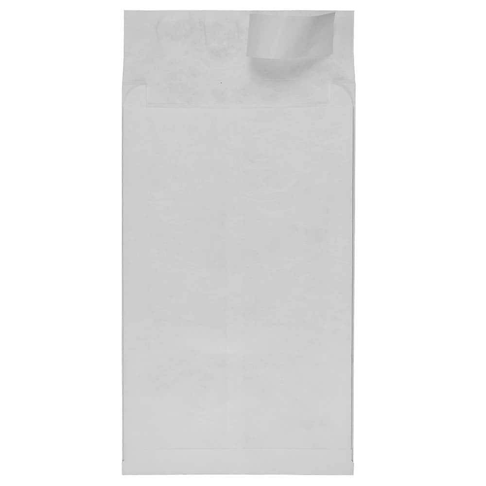 White Expandable Open End Catalog Envelopes with Peel & Seal Closure, 10 x 15 x 2, 250/Box Z1311