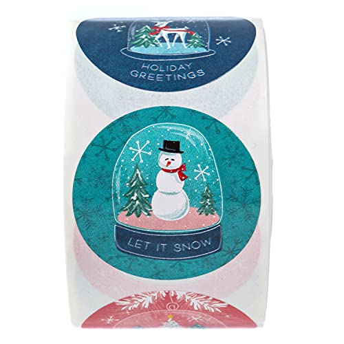 500 Multicolor Christmas Stickers B38078
