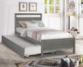 Twin Daybed with Trundle Pine Wood Bed Frame O896362