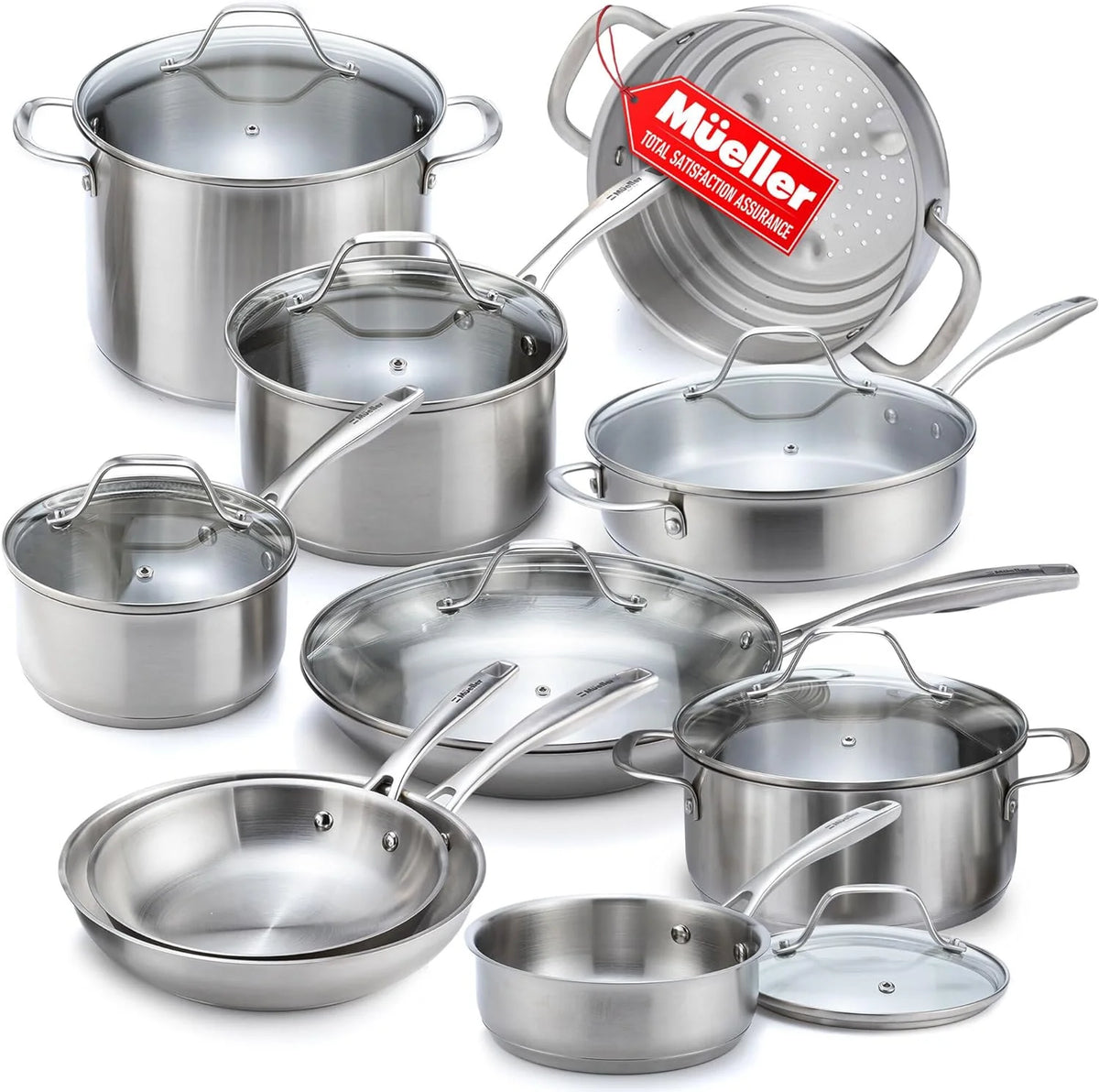 17-Piece Stainless Steel Cookware Set N720
