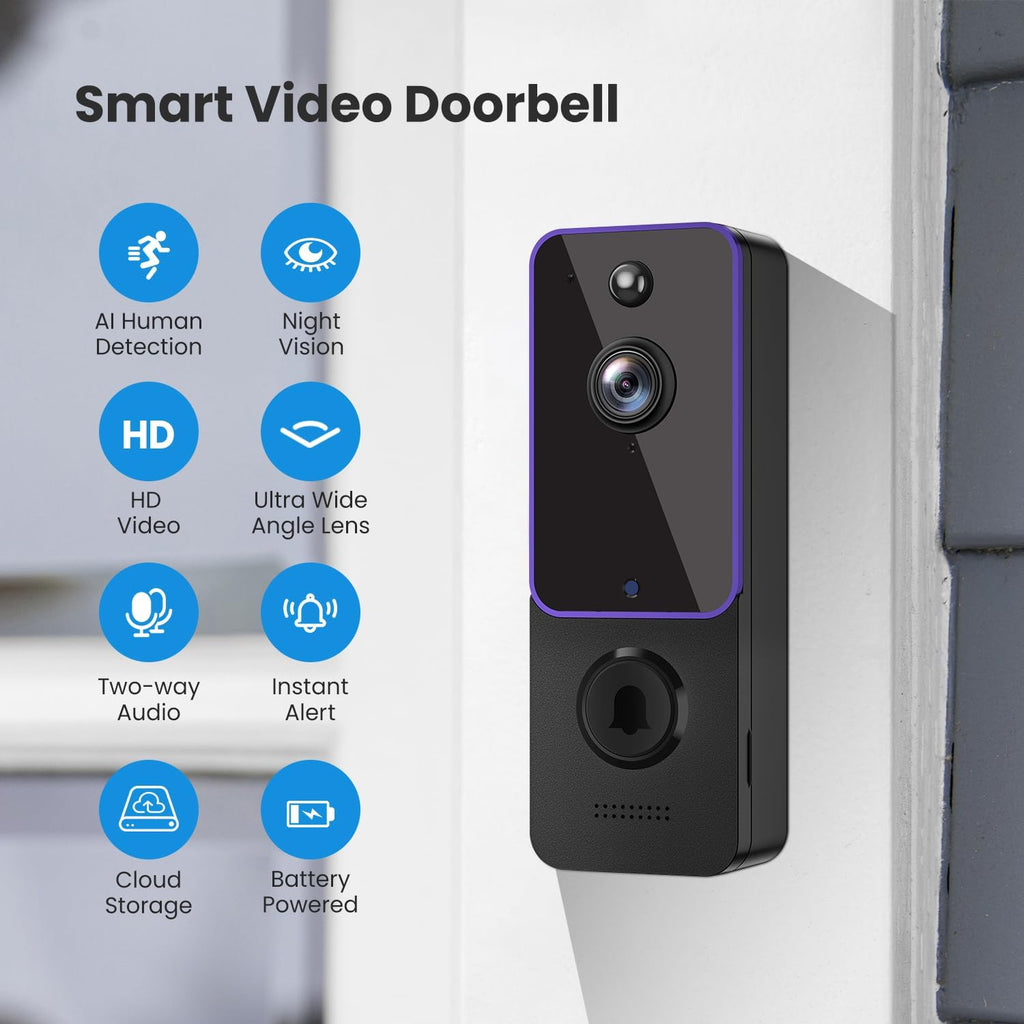 Wireless Doorbell Camera with Night Vision W628853