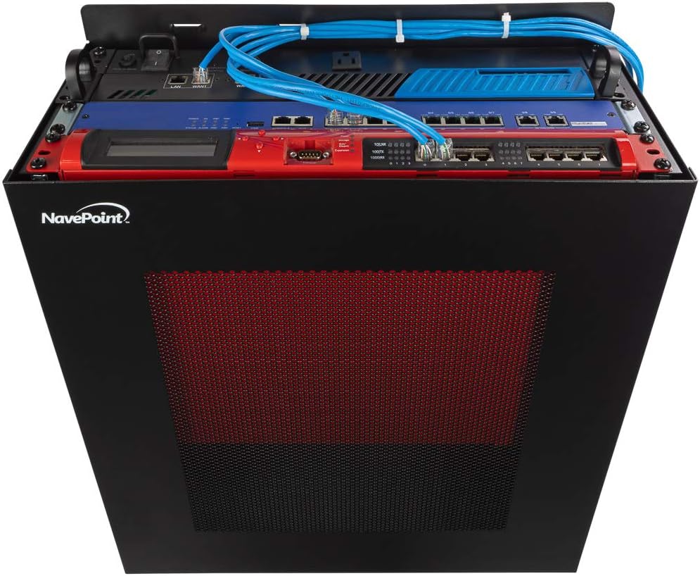 2U Vertical Wall Mountable Server Rack, Black G88283