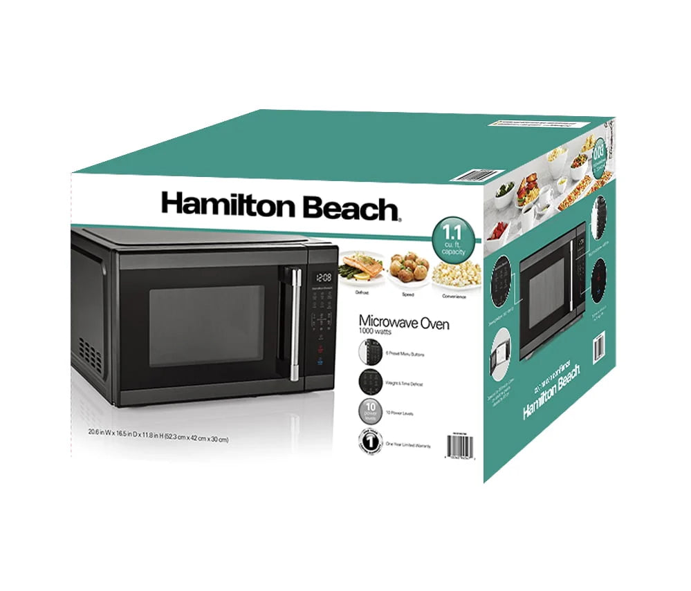 1.1 cu ft Stainless Steel Countertop Microwave Oven I5186