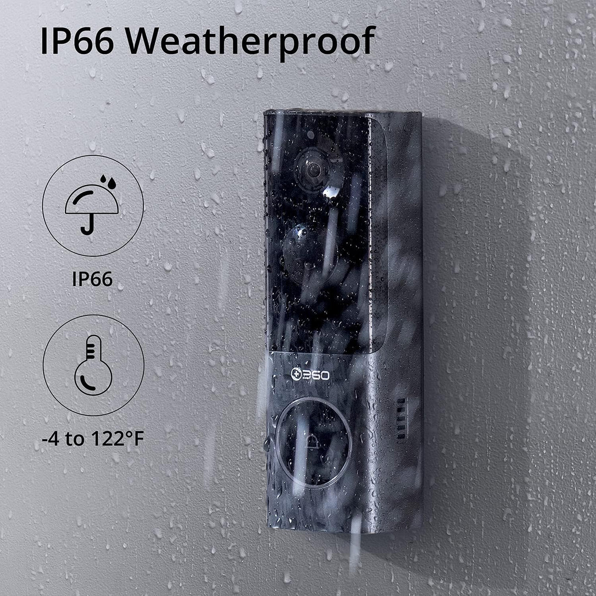 2K 5MP Wireless Video Doorbell with Chime E971
