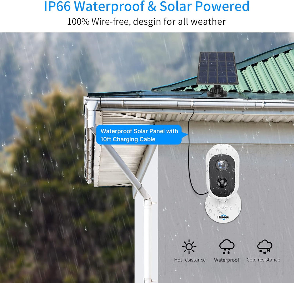 2K 3MP Wireless Battery Powered Security Camera Outdoor E410992