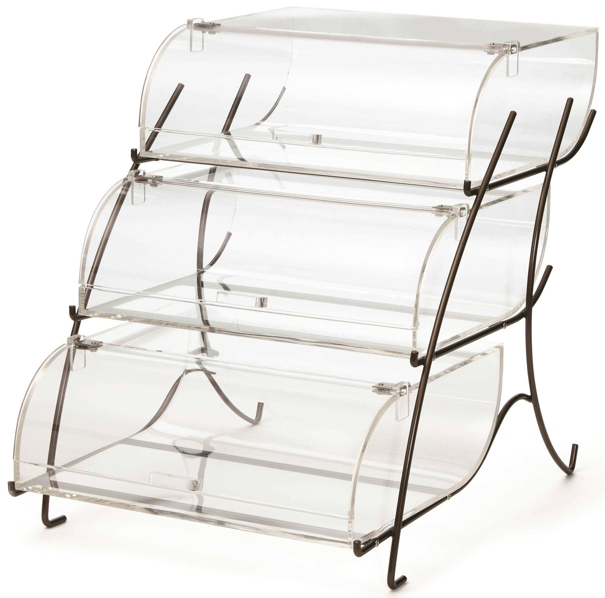 3-Tier Bakery Case with Bronze Wire Frame Q58655