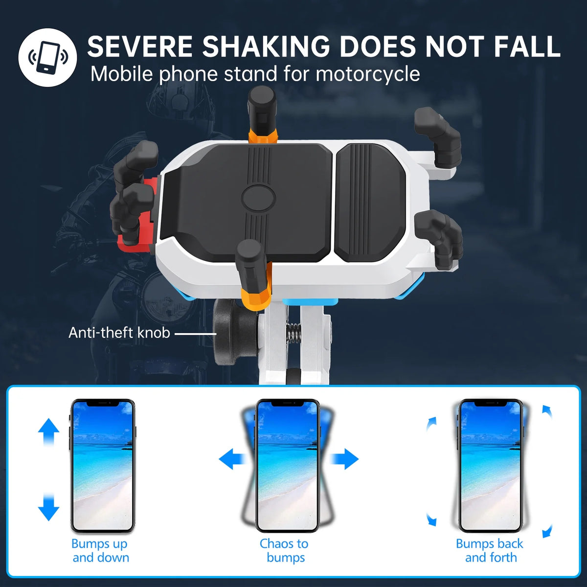 Waterproof Motorcycle Phone Mount Holder with 360° Rotation R451