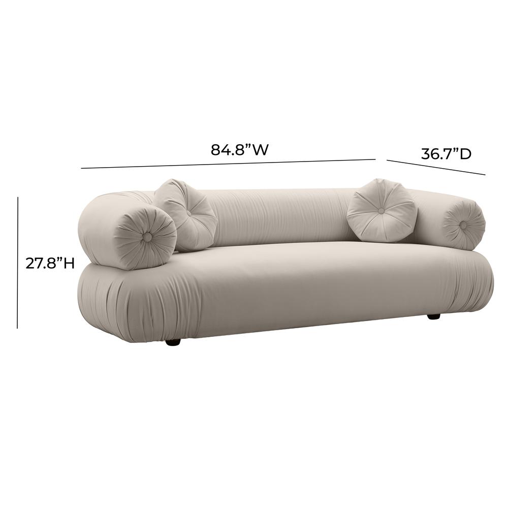 Grey Velvet Sofa K1842