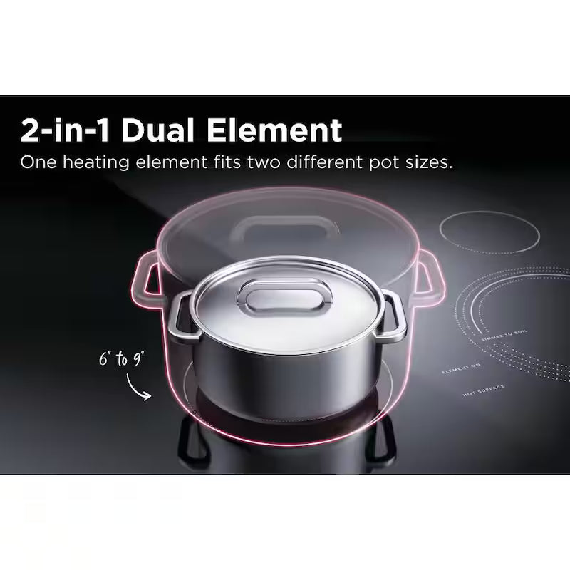 5-Element Slide-In Electric Range with Steam Clean in Black Z429