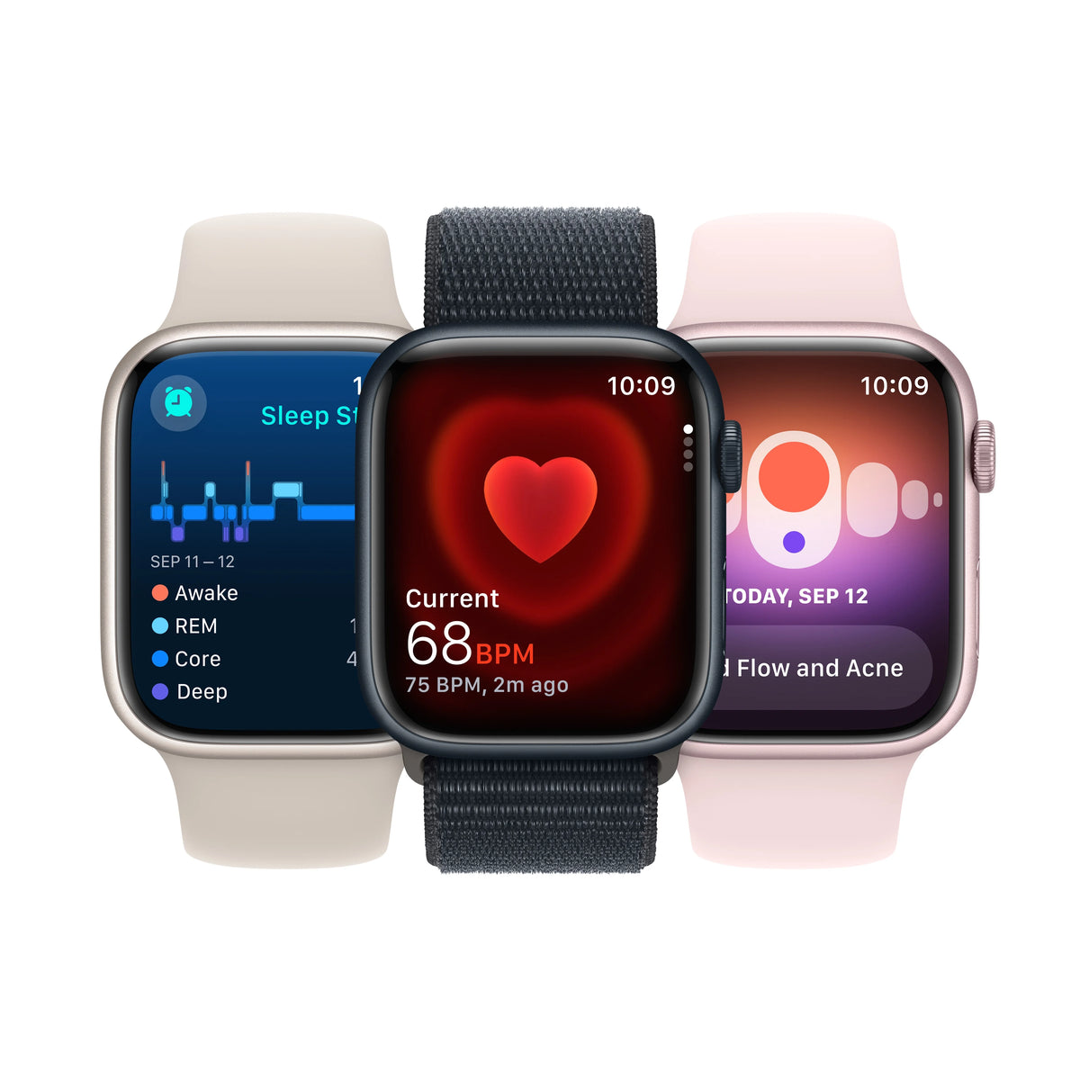 Midnight Aluminum Case 41mm Sport Band Fitness Tracker X5309
