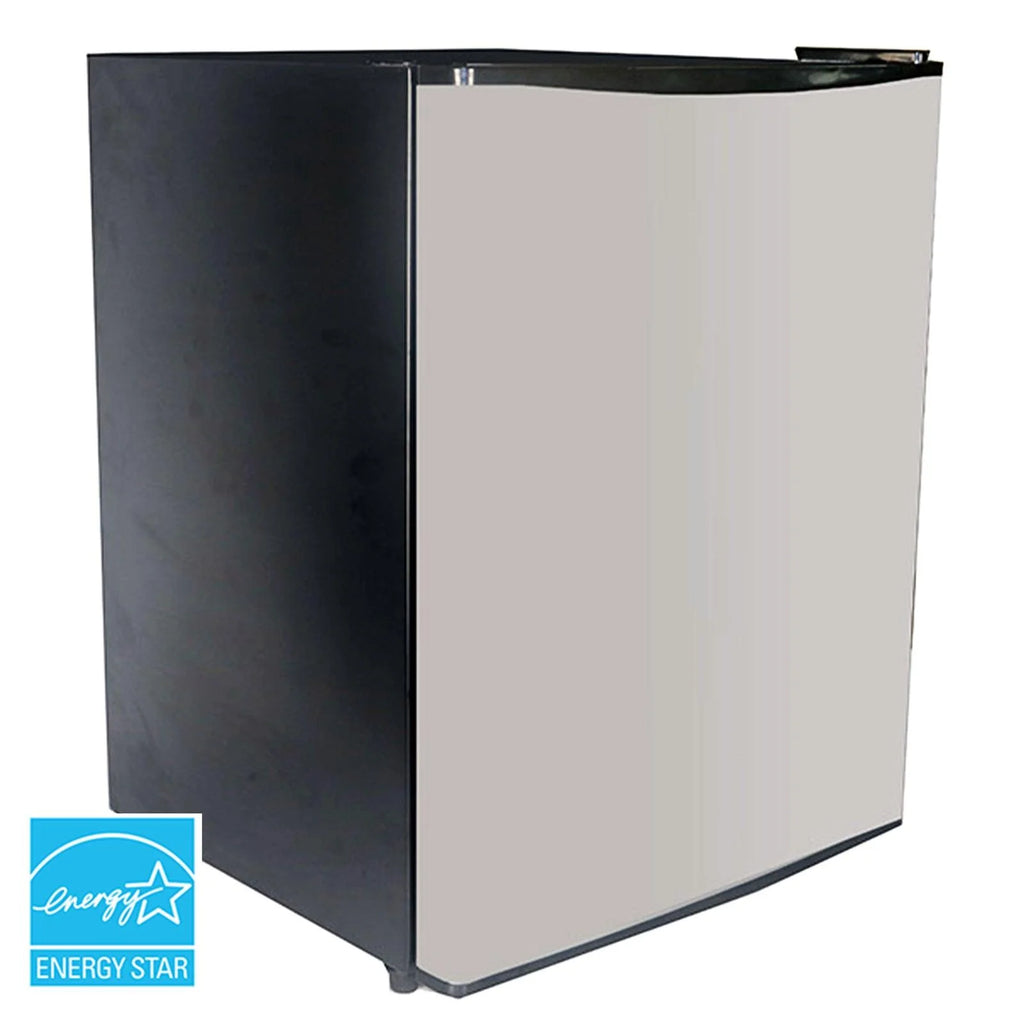 Compact Refrigerator Black On Stainless X2065