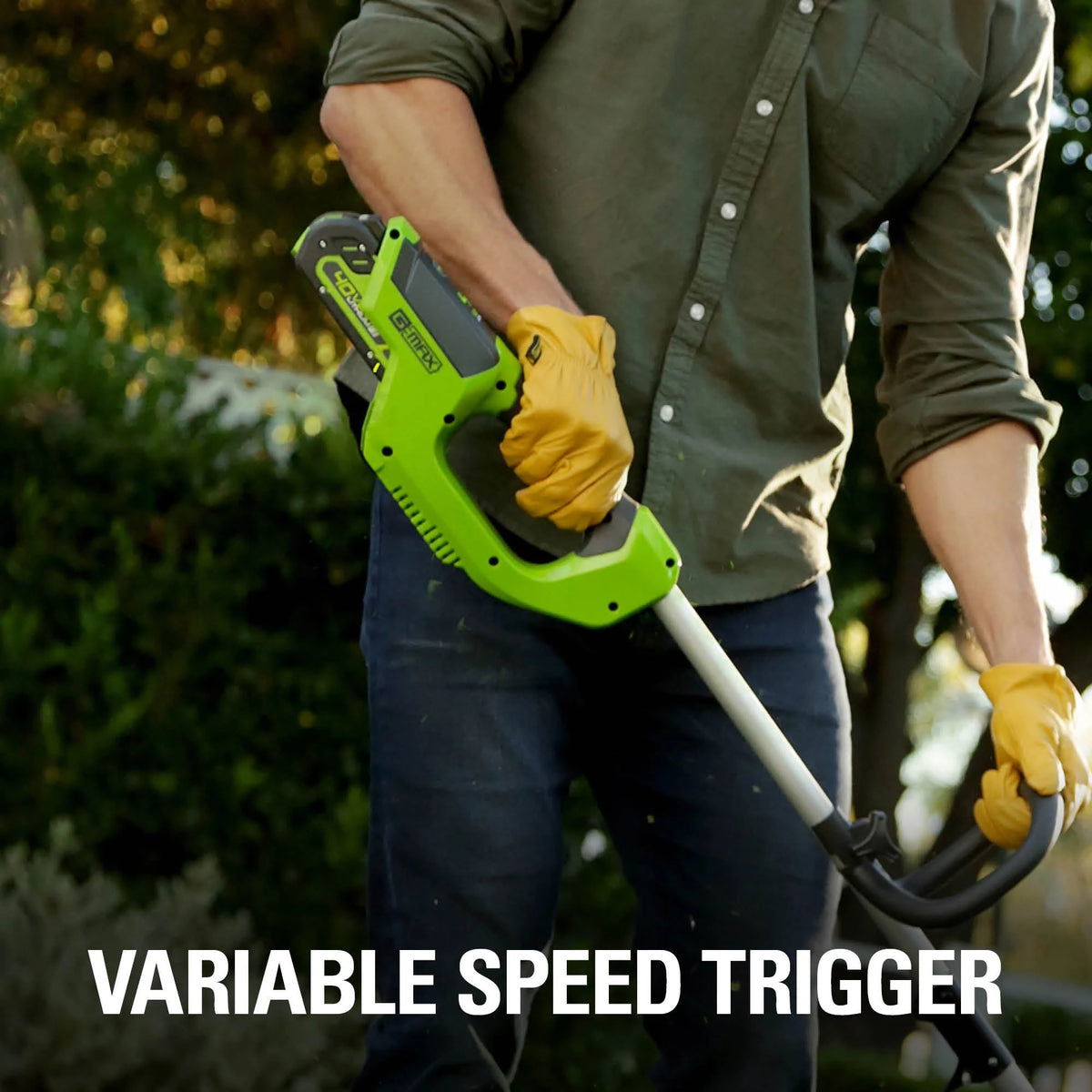40V String Trimmer Leaf Blower Combo with 2.0 Ah Battery I973985