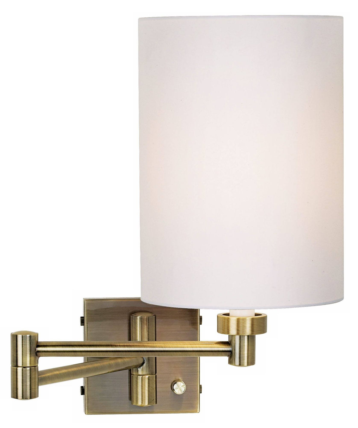 Antique Brass Swing Arm Wall Lamp P902923