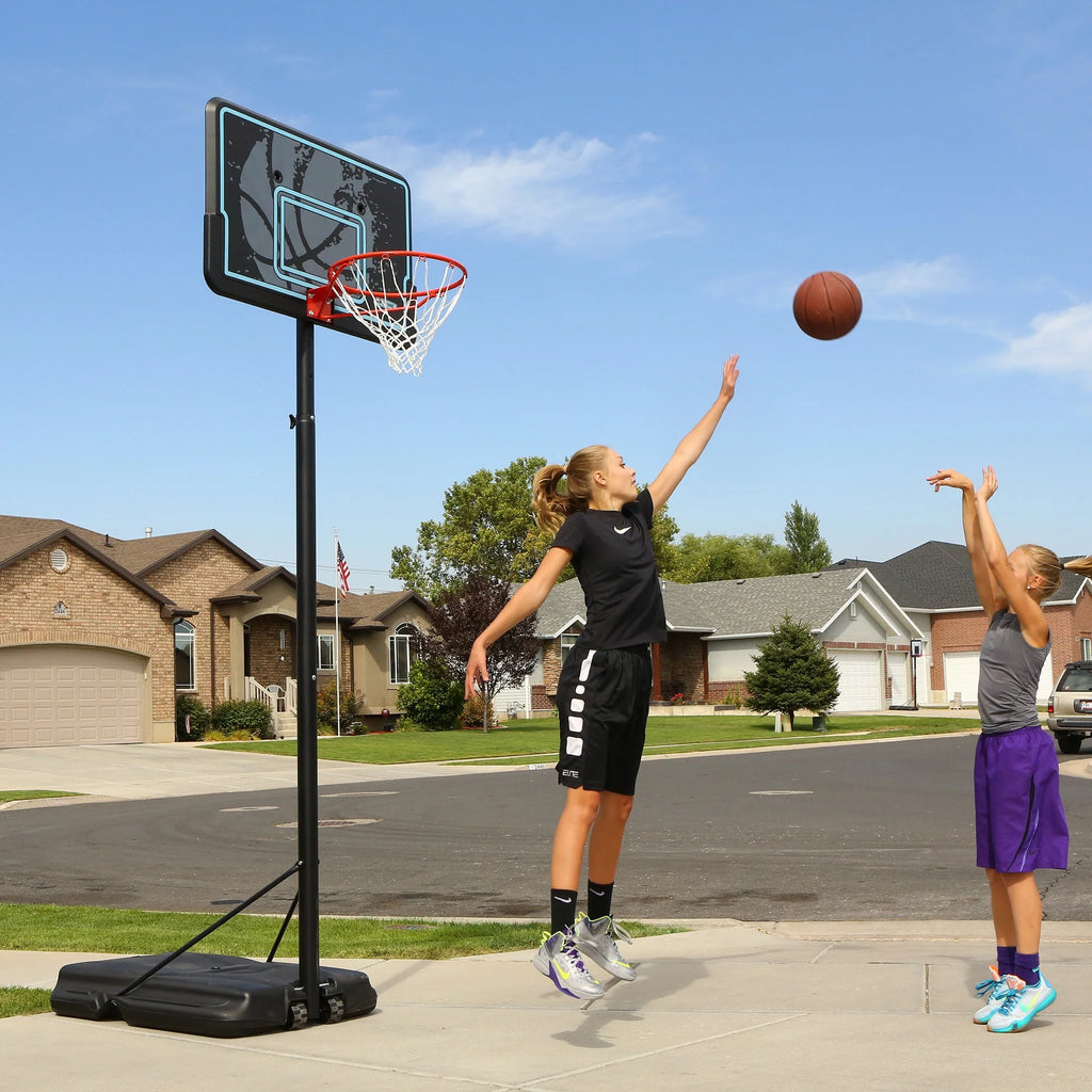 Adjustable Portable Basketball Hoop, 44 inch HDPE Plastic P4391