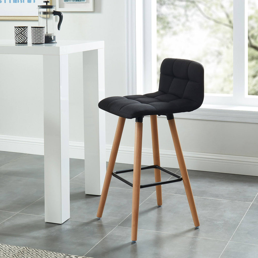 Black Counter Stool Set of 2 L36830