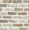 Washed Faux Brick Peel and Stick Wallpaper N596