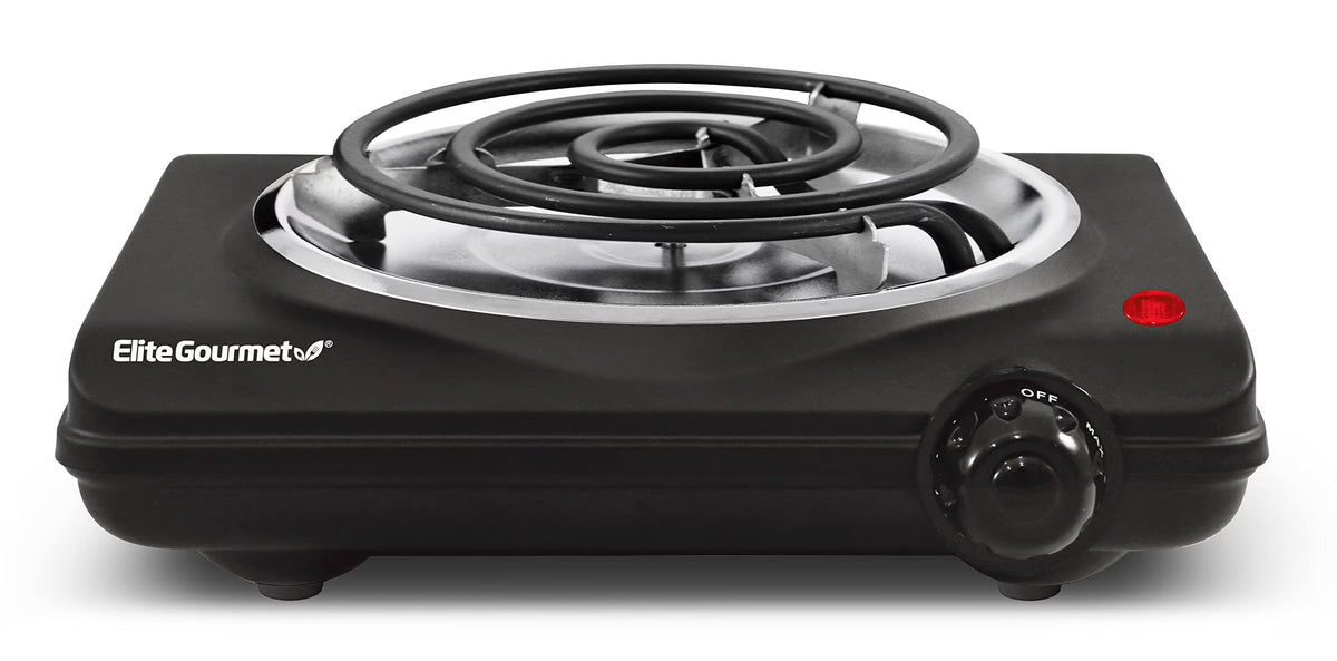 Black Countertop Single Burner Electric Hot Plate D749