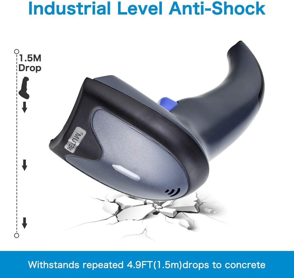 2D Wireless Bluetooth Barcode Scanner, Pack of 2 J604