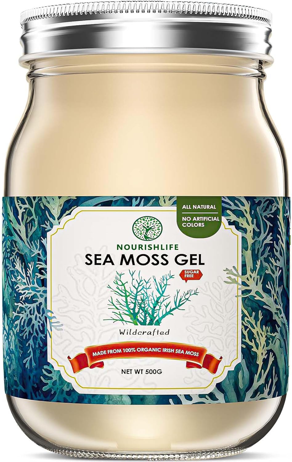 18 oz Natural sea Moss Gel, 1 Bottle B92839