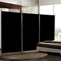 Black 71''x72''H Fabric Room Divider V131318