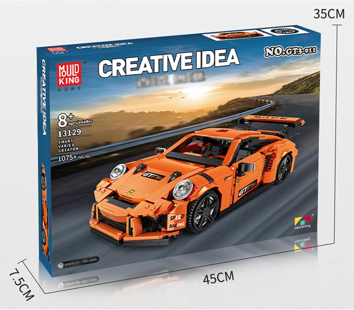 1:14 Scale 1075 Pcs Racing Car Building Blocks Set Y3625