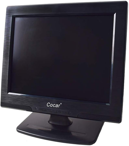 12 Inch LCD Security CCTV Monitor VGA HDMI AV BNC 4:3 HD Display LED Backlight Screen with USB Drive Player 800x600 Resolution Built-in Speaker Audio in/Out G3415