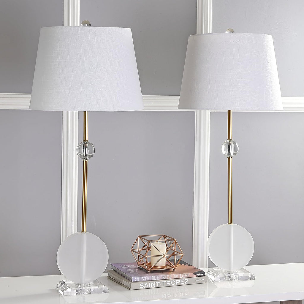 Crystal Metal LED Table Lamp Set of 2 X506392