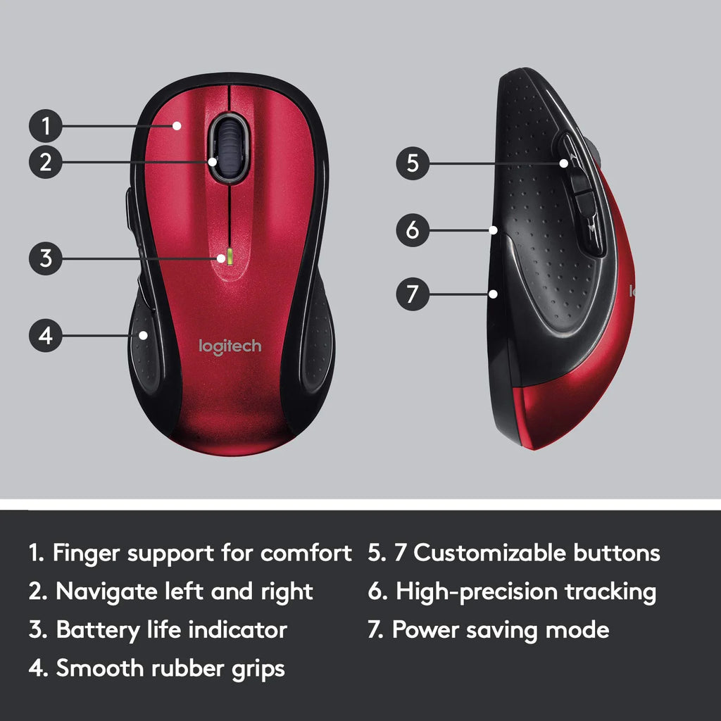 Wireless Computer Mouse Red S6896