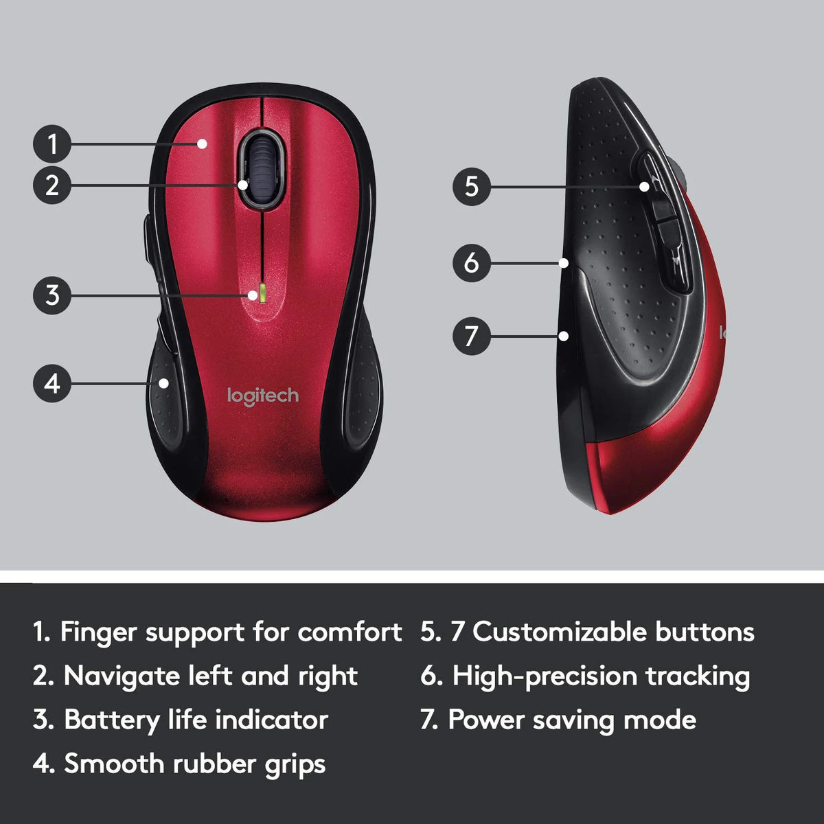 Wireless Computer Mouse Red S6896