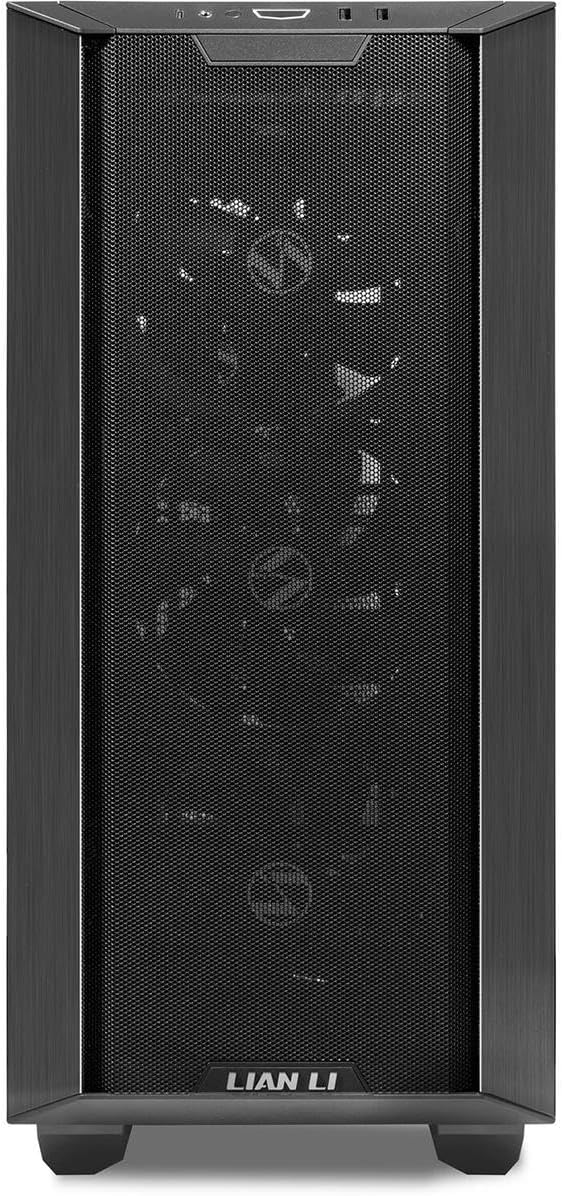 Black Tempered Glass E-ATX Mid-Tower Computer Case N523