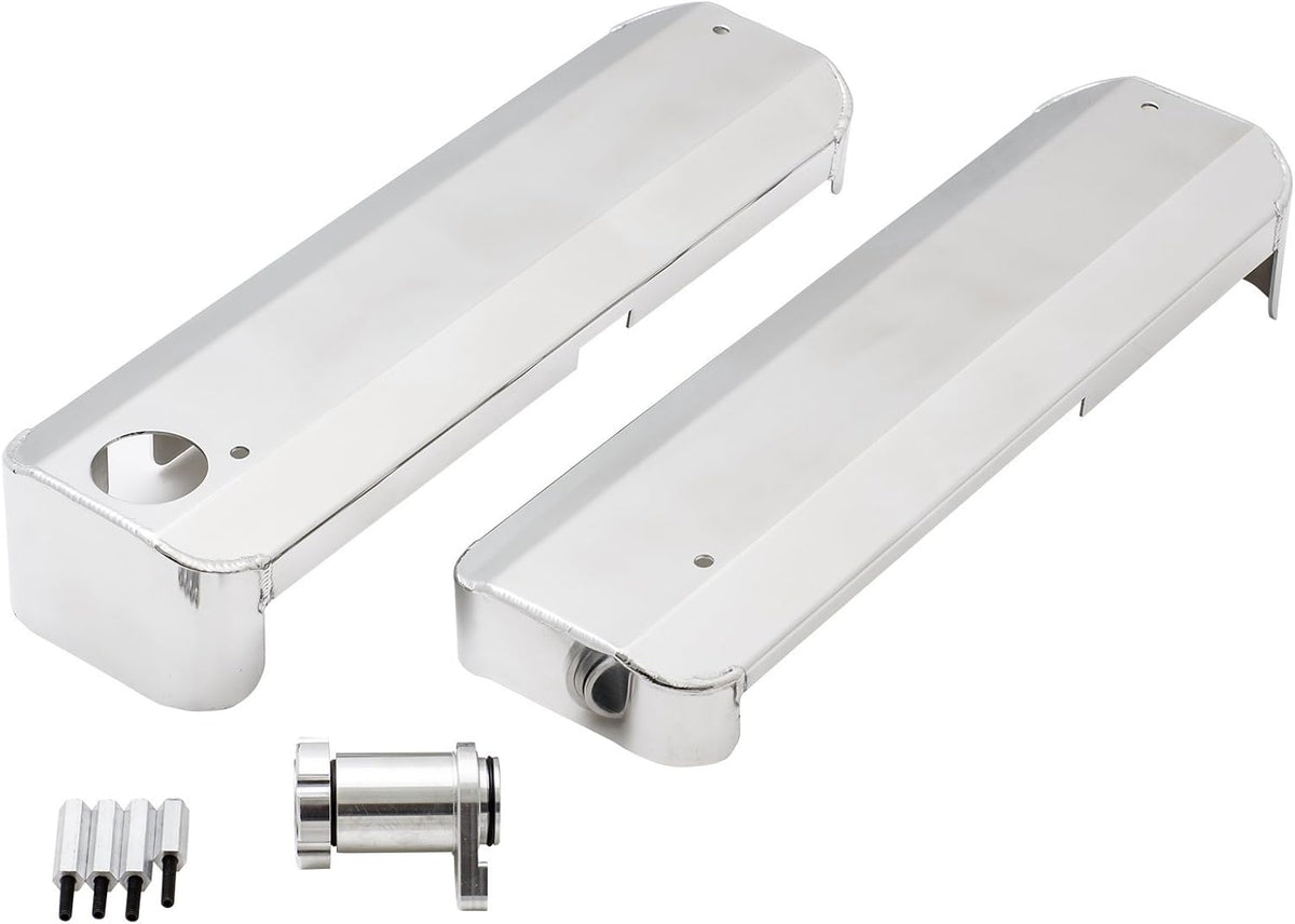 Polished LS1 Fabricated Coil Cover with Oil Filler Q721574