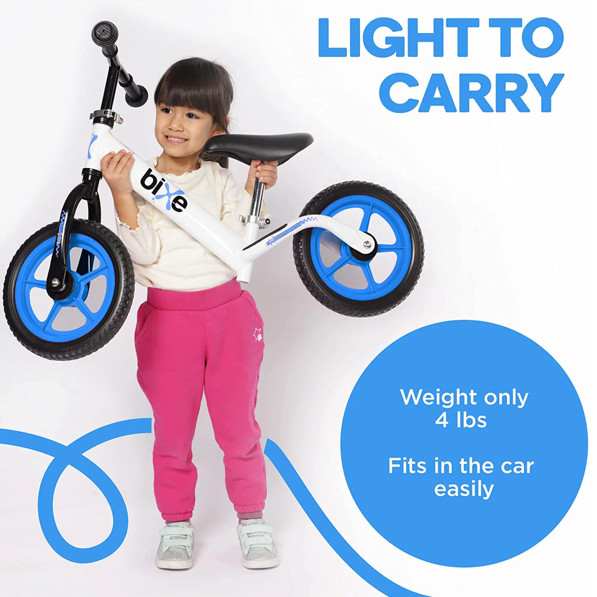Aluminum Lightweight 12” No-Pedal Toddler Balance Bike Y6992