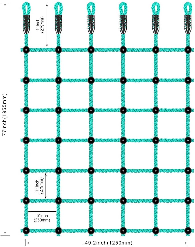 Climbing Cargo Net, 100% Nylon, 49 x 77 V37772