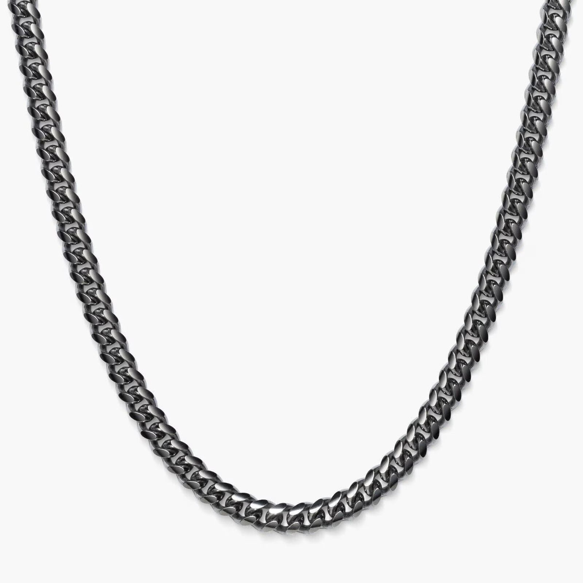 Solid 2.5mm Sterling Silver Miami Cuban Link Chain H68004
