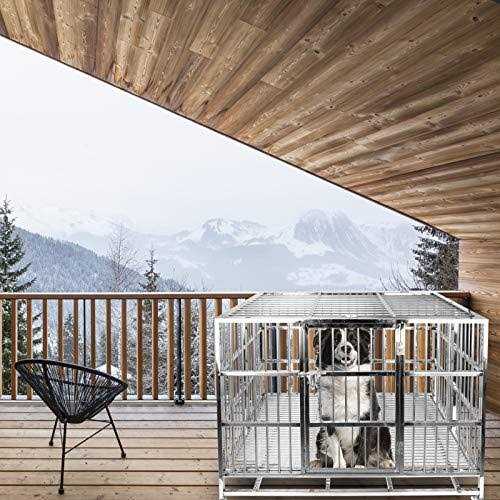 Heavy Duty Stainless Steel Dog Cage Kennel Crate and Playpen K2224