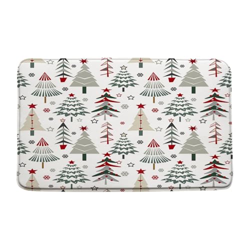 3 Piece Christmas Tree Bath Rug Set L58108