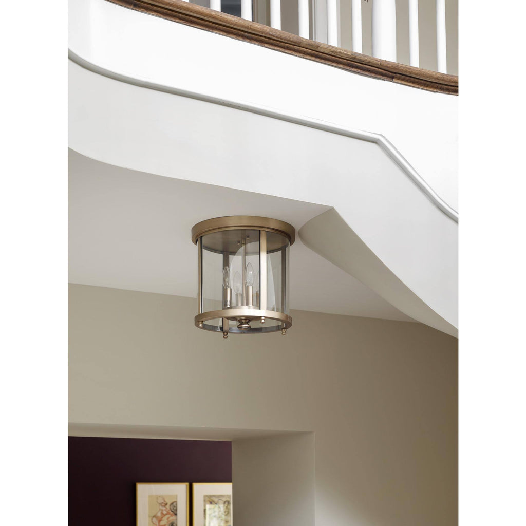 Brushed Nickel Flush Mount Light O75167