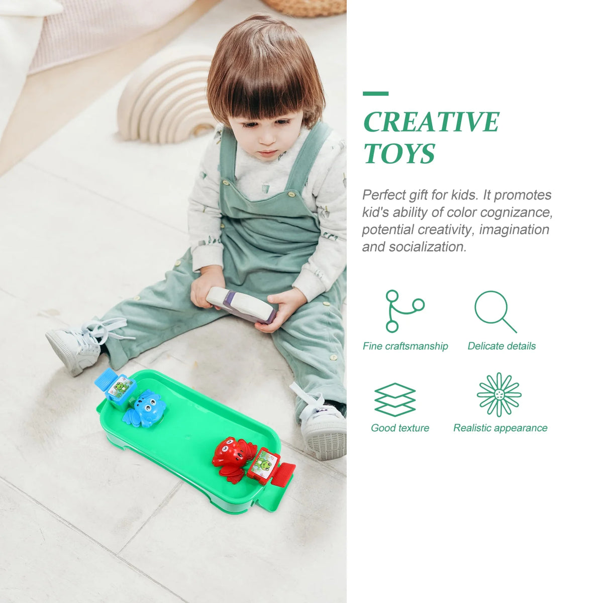 Frog Travel Board Frogs Eating Beads Kids Plastic Toy E38142